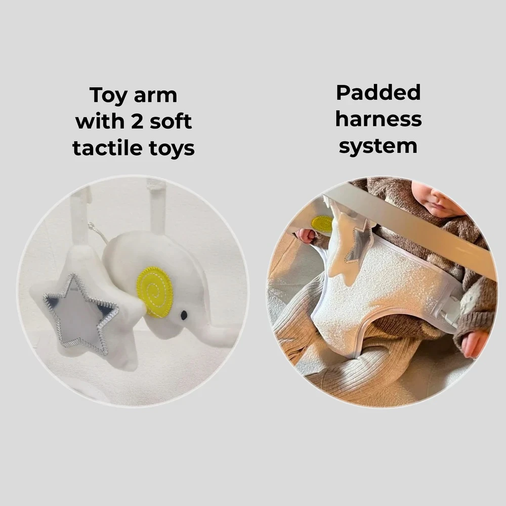 My Babiie Baby Bouncer Grey - Image 6