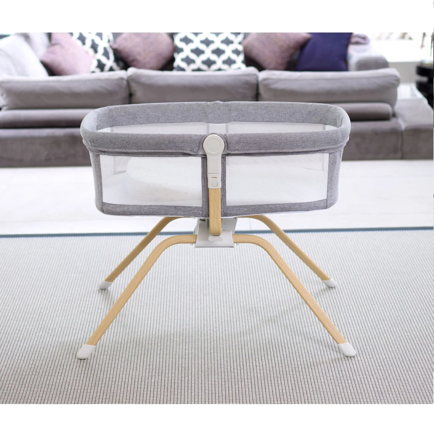 Babymore Air Motion Gliding Crib β Grey