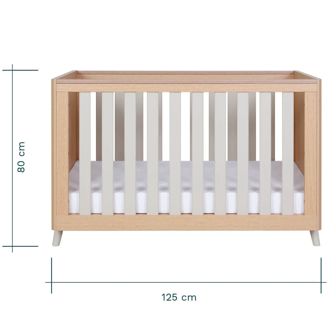Tutti Bambini Fika 4in1 3 Piece Room Set โ Light Oak/White Sand - Image 20