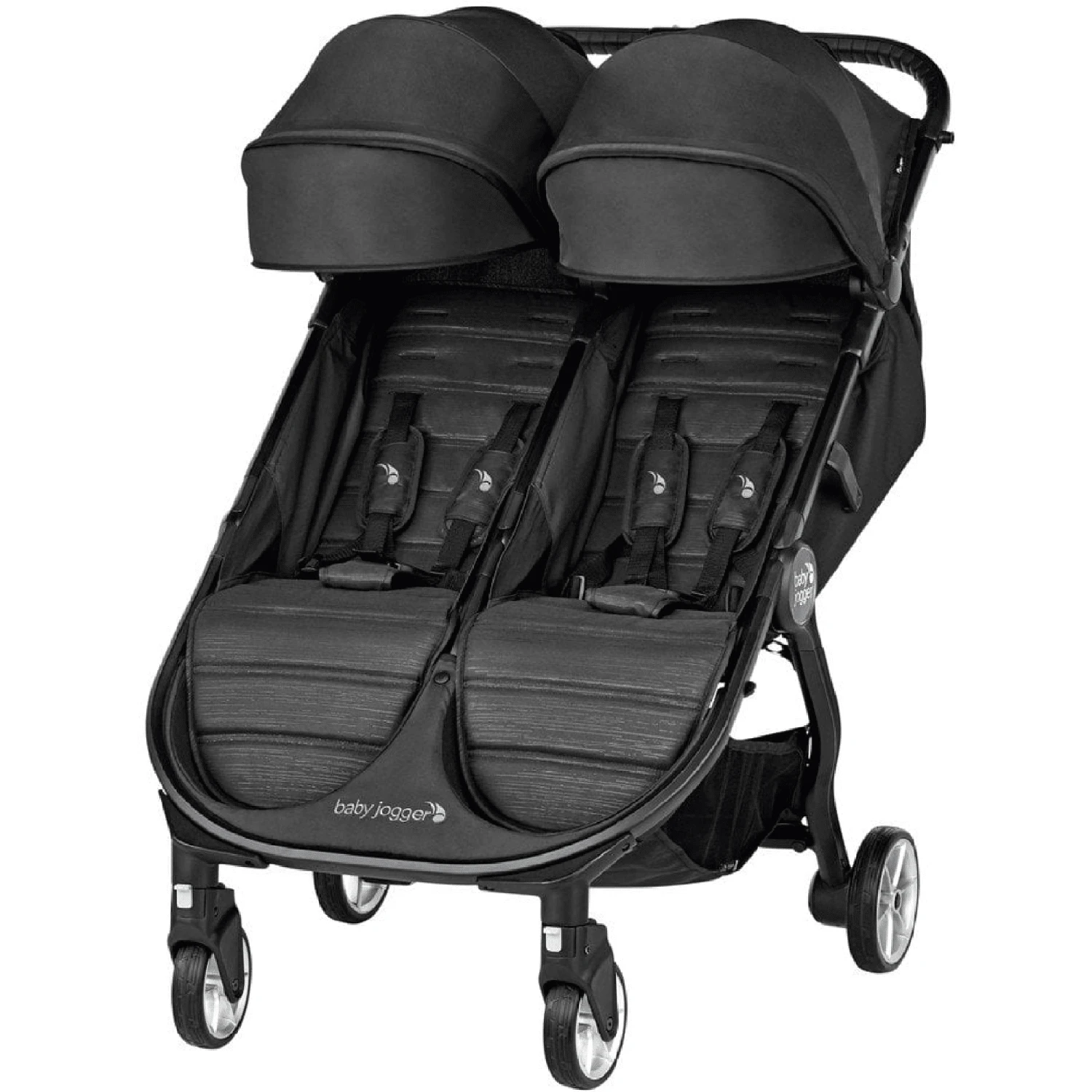 Baby Jogger Pitch Black City Tour 2 Double Pushchair - Image 7