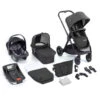 Babymore Memore V2 Isofix 3 In 1 Travel System – Black
