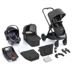 Babymore Memore V2 Isofix 3 In 1 Travel System – Black