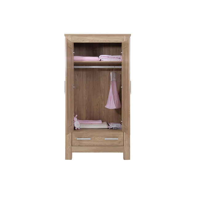 Babystyle Bordeaux Double Nursery Wardrobe β Oak - Image 2
