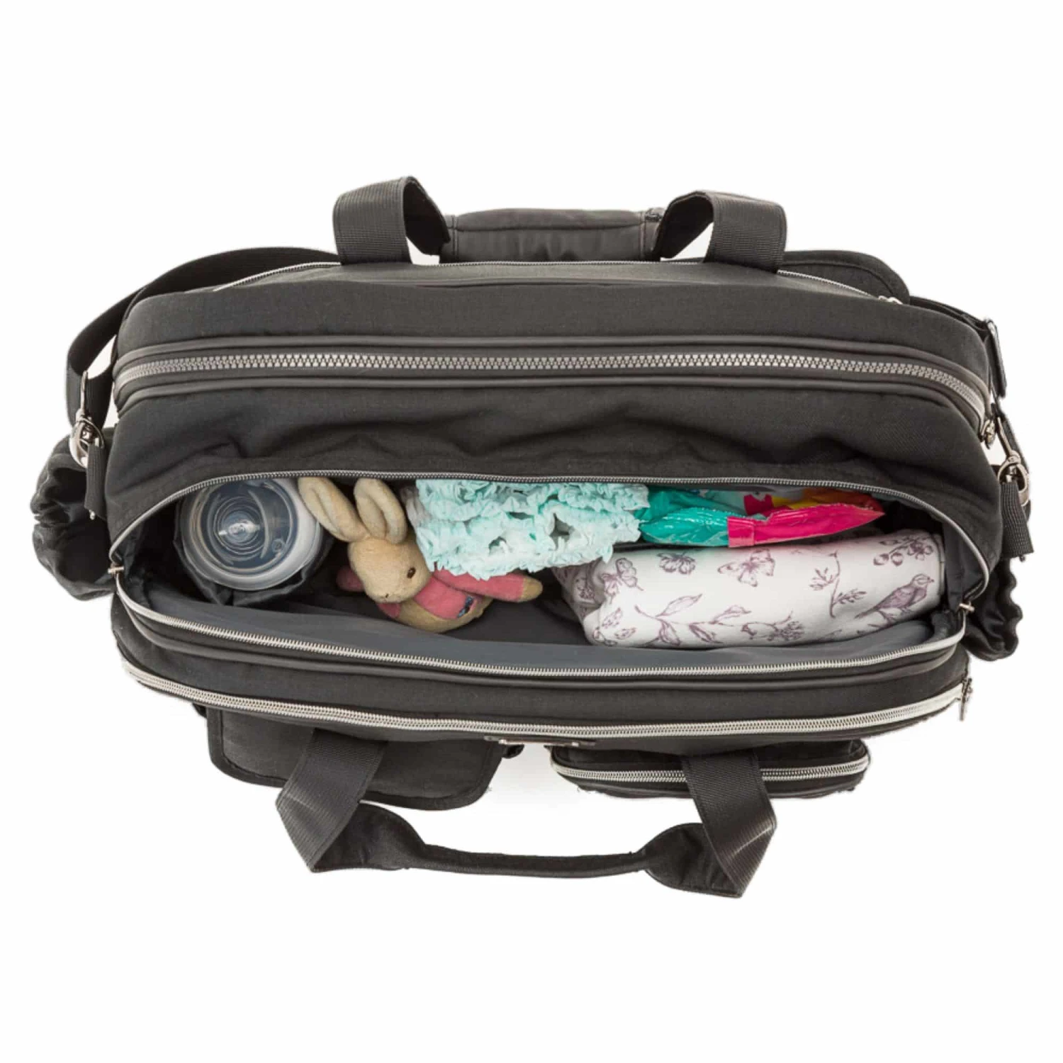 Bizzi Growin Travel Crib Changing Bag Chelsea Black - Image 8