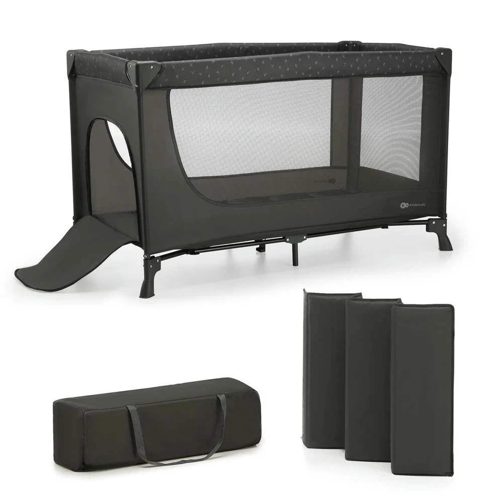 Kinderkraft Cot 2in1 JOY LIGHT β Grey