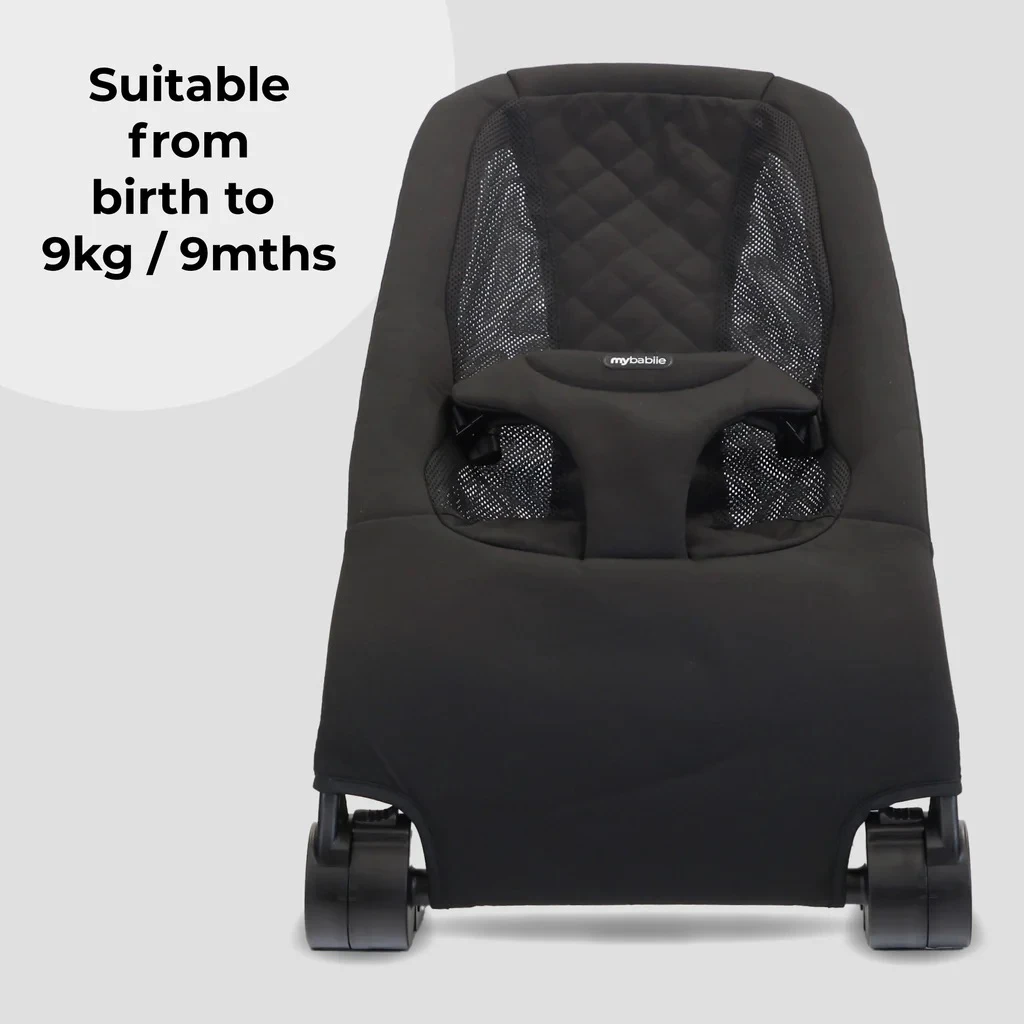 My Babiie Reclining Baby Bouncer – Black - Image 3