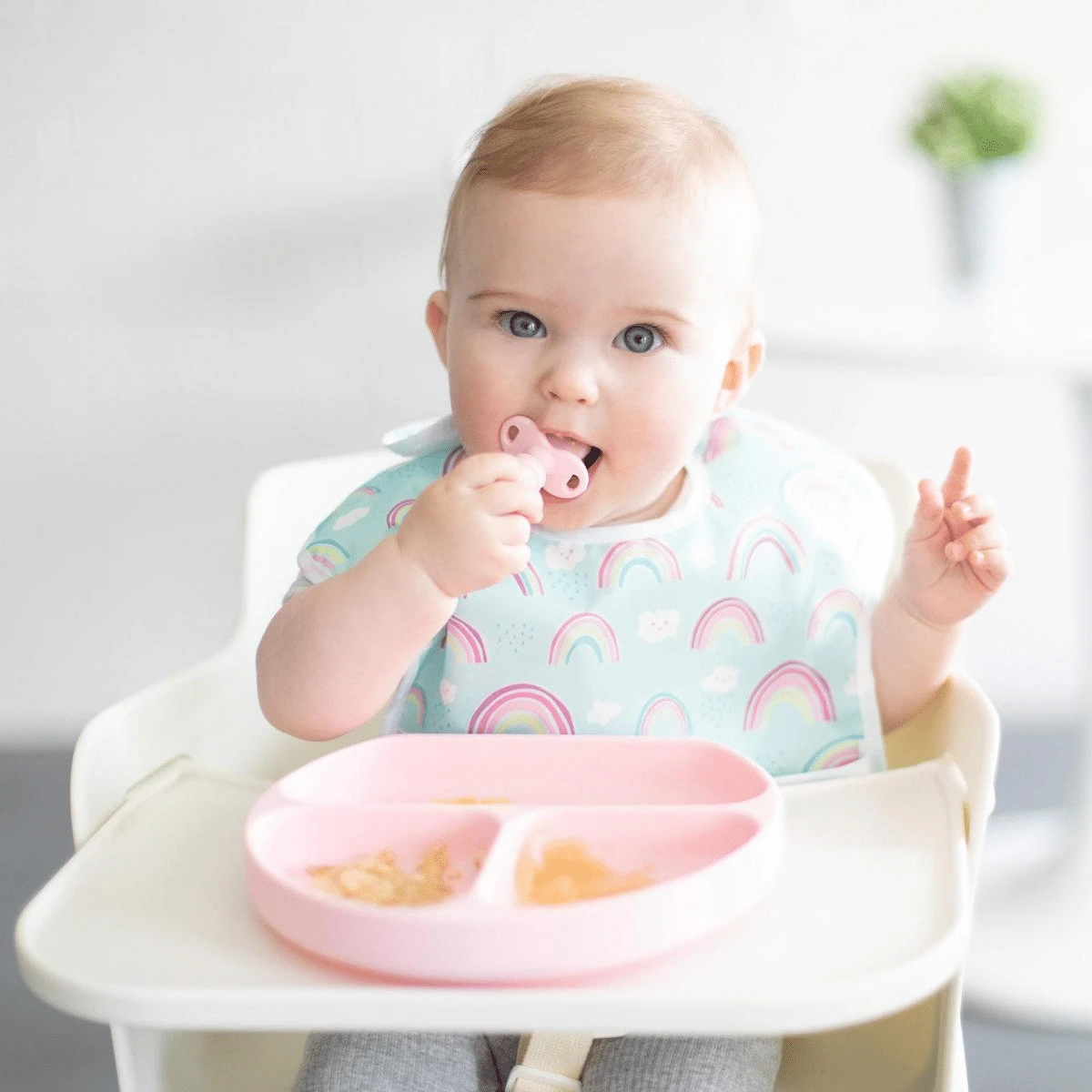 Bumkins Pink Silicone Chewtensils - Image 3