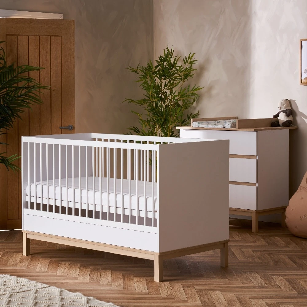 Obaby Astrid 4in1 2 Piece Nursery Room Set/Shelf β White
