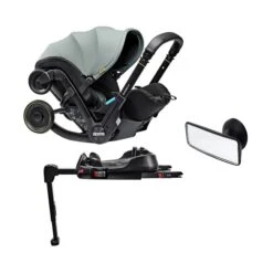 Doona X Infant Car Seat/Stroller/Mirror And Isofix Base – Dusty Sage