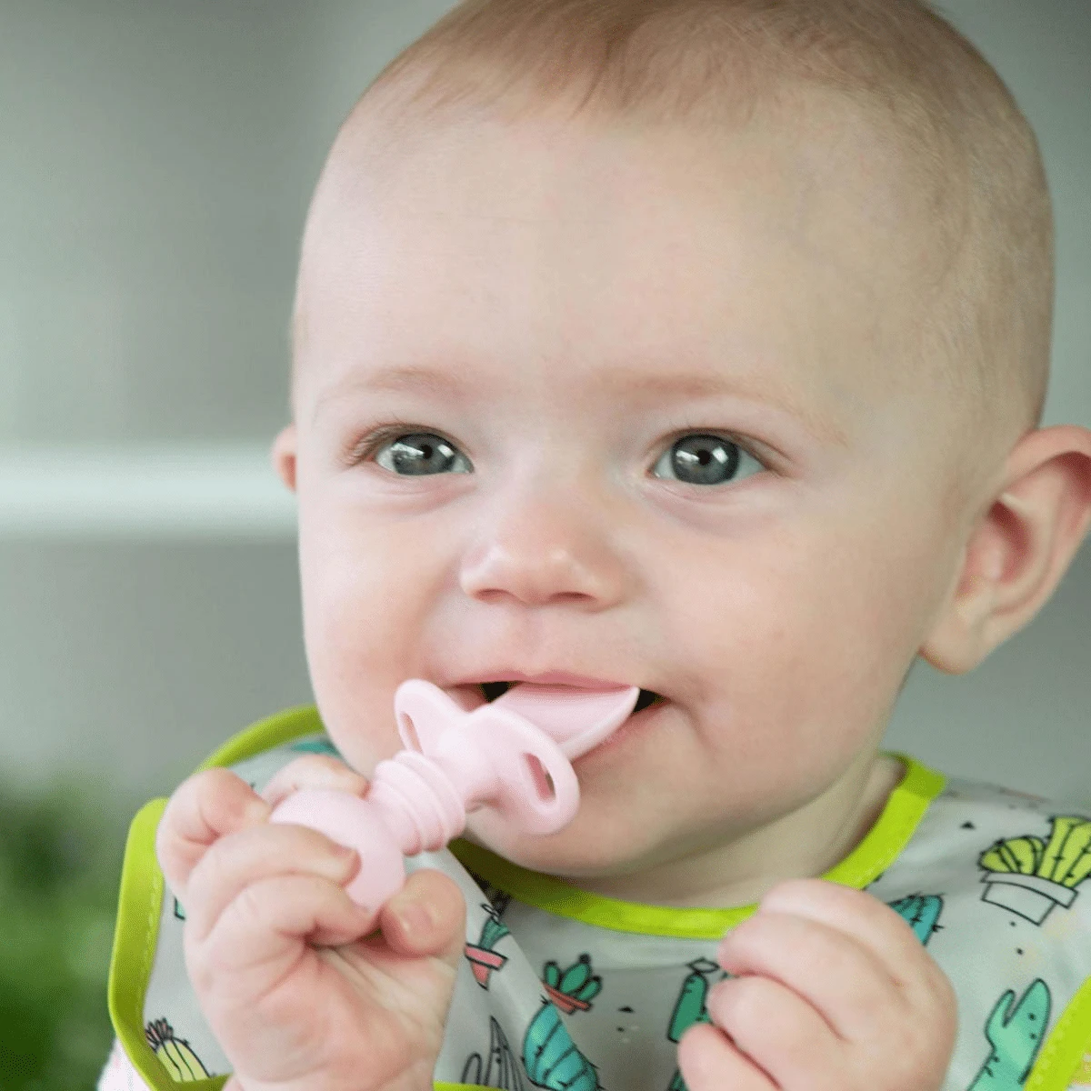 Bumkins Pink Silicone Chewtensils - Image 2