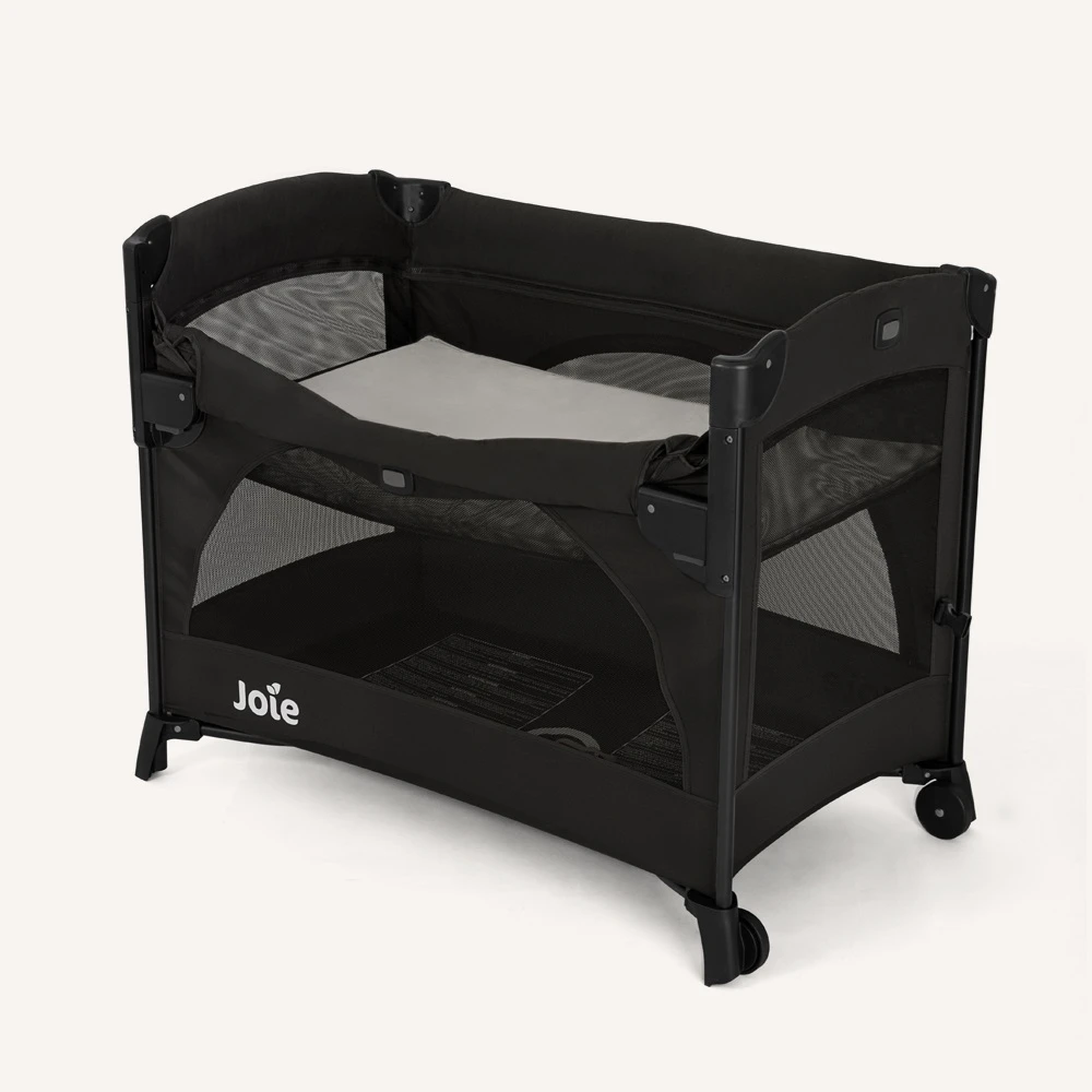 Joie Kubbie Sleep Bedside Crib & Travel Cot Shale