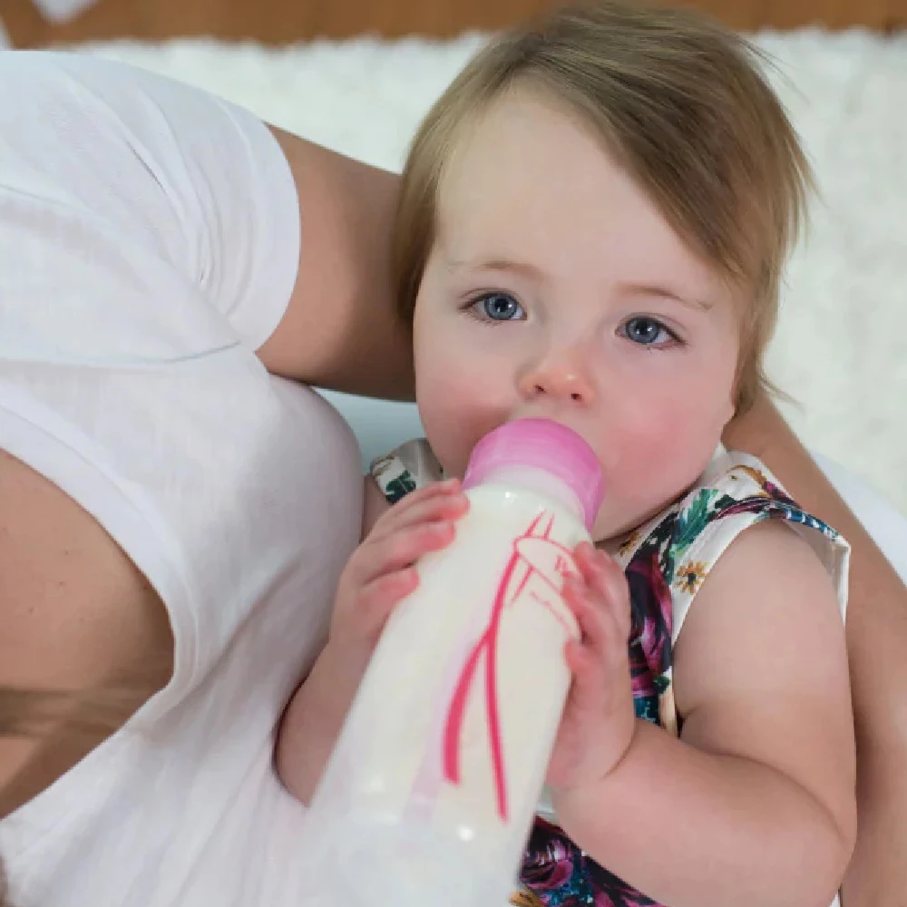 Dr Brown’s Anti-Colic Narrow Neck Pink Baby Bottle Gift Set - Image 2