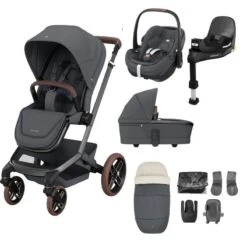 Maxi-Cosi Fame Pushchair 9 Piece Bundle β Twillic Graphite