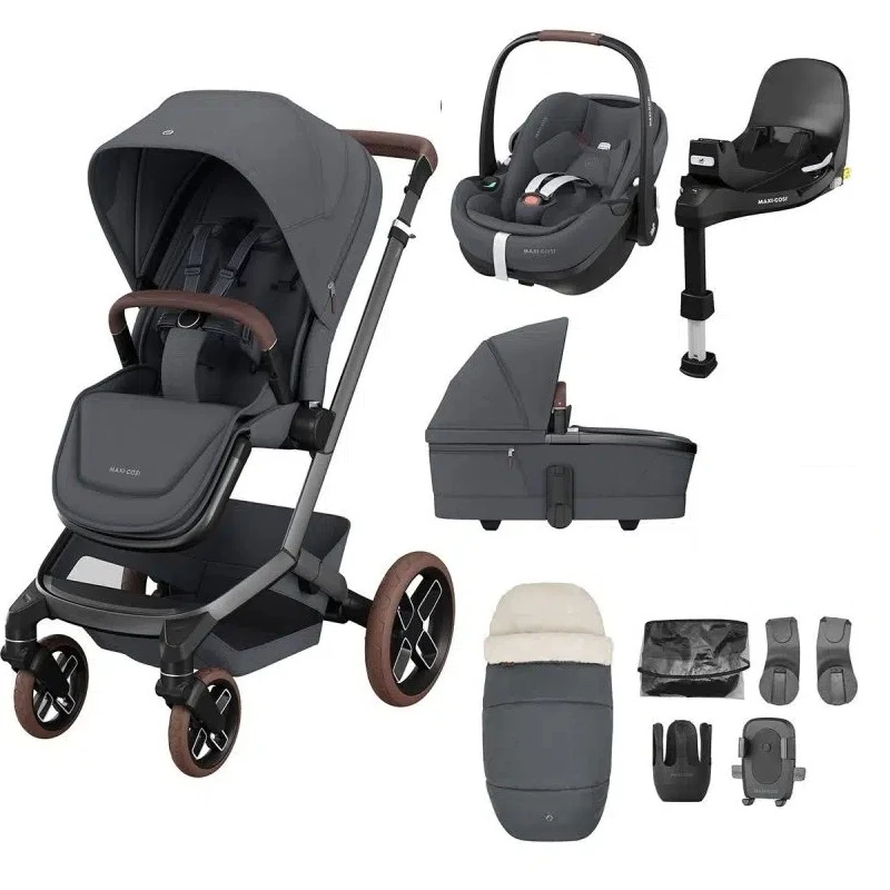 Maxi-Cosi Fame Pushchair 9 Piece Bundle – Twillic Graphite