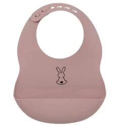 Nattou Silicone Bib Dusky Pink