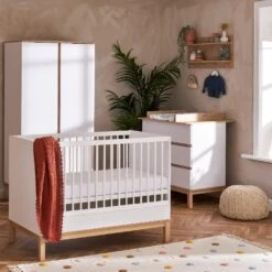 Obaby Astrid 3 Piece Nursery Room Set β White/Oak
