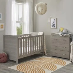 Babymore Caro 2 Piece Nursery Set β Grey Wash