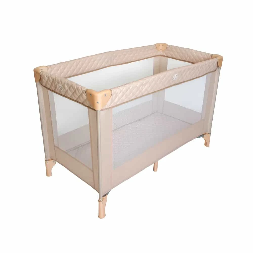 My Babiie Blush Quilted Travel Cot - Image 2