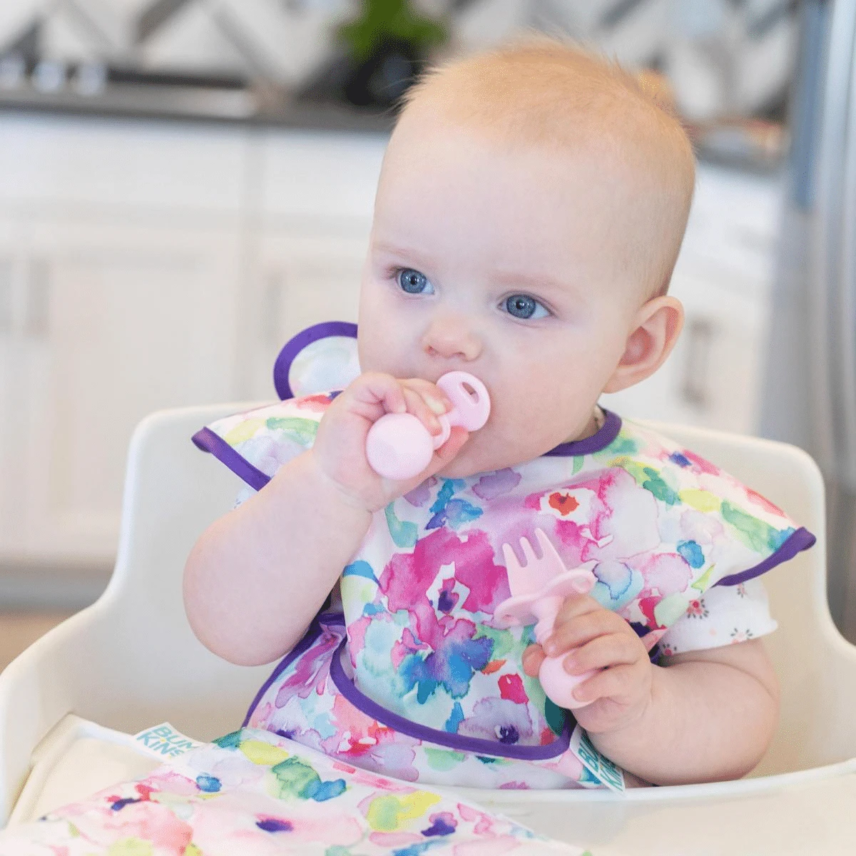 Bumkins Pink Silicone Chewtensils - Image 4