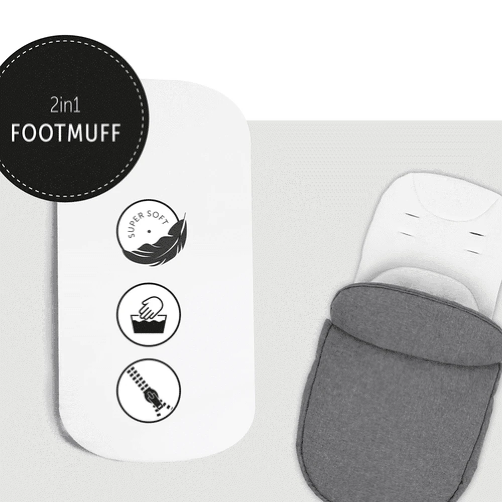 Hauck Melange Grey Atlantic Twin 3 In 1 Joie Travel System Bundle 1 - Image 14