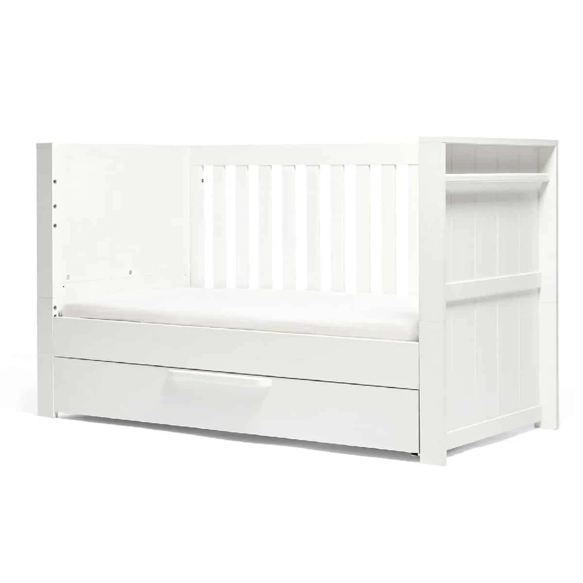 Mamas & Papas Franklin 2 Piece Cotbed Set With Dresser Changer – White Wash - Image 12