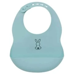 Nattou Silicone Bib Light Blue