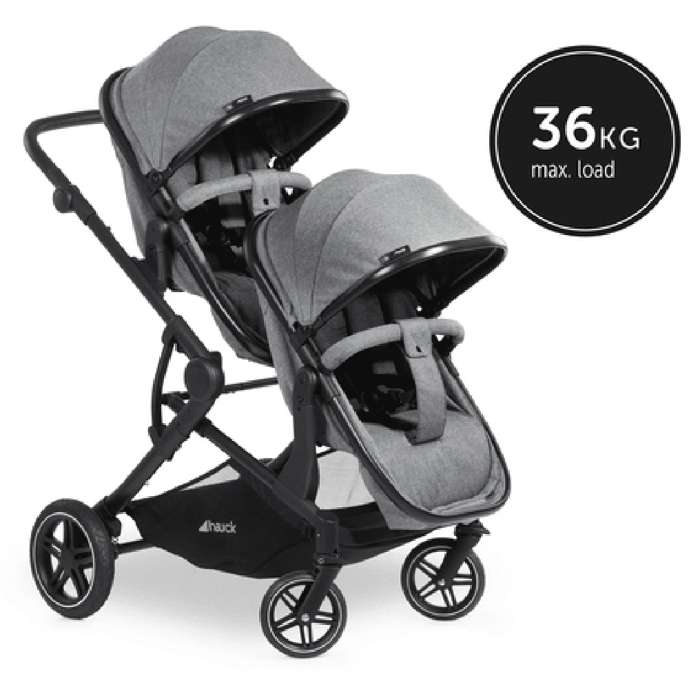Hauck Melange Grey Atlantic Twin Stroller/Carrycot Bundle 2 - Image 20