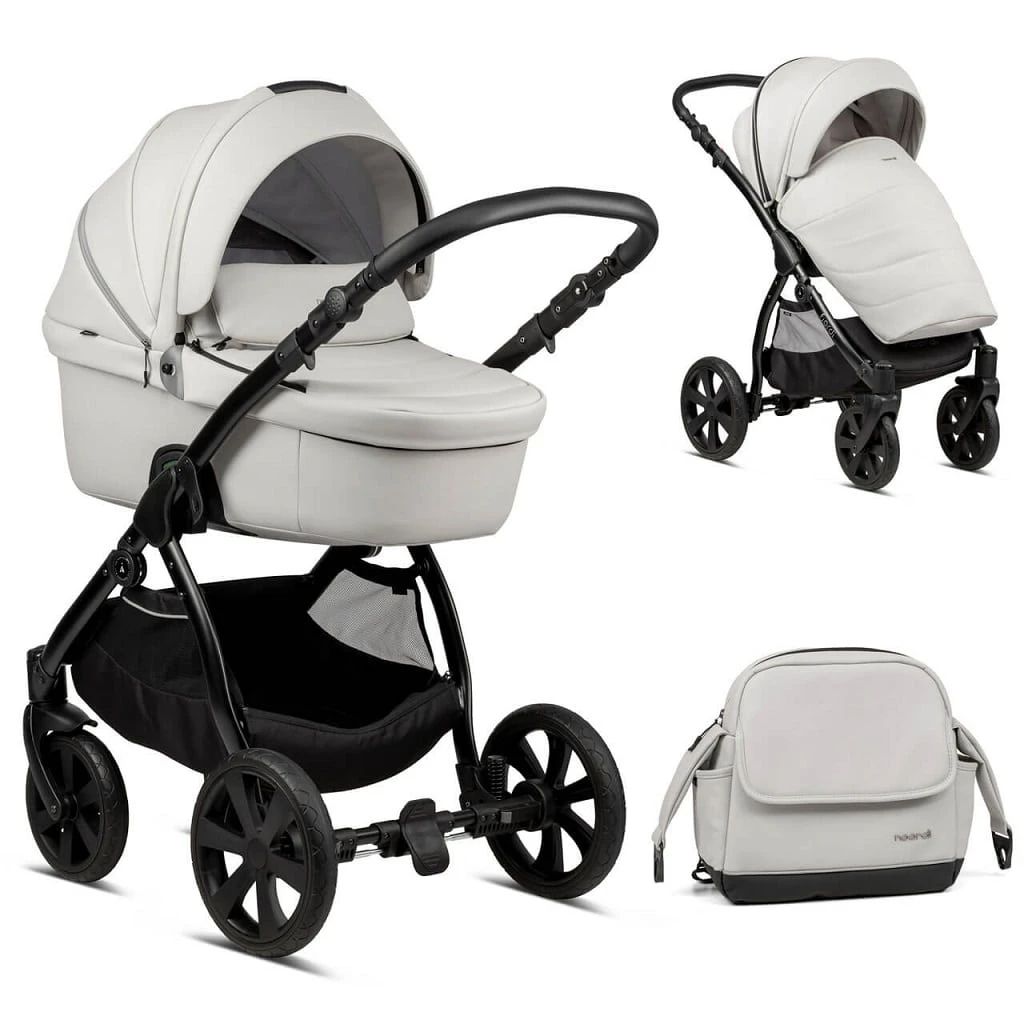 Noordi Fjordi Leather 2 In 1 Pram β Cloud