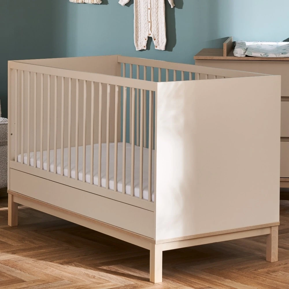 Obaby Astrid Cot Bed β Satin/Oak