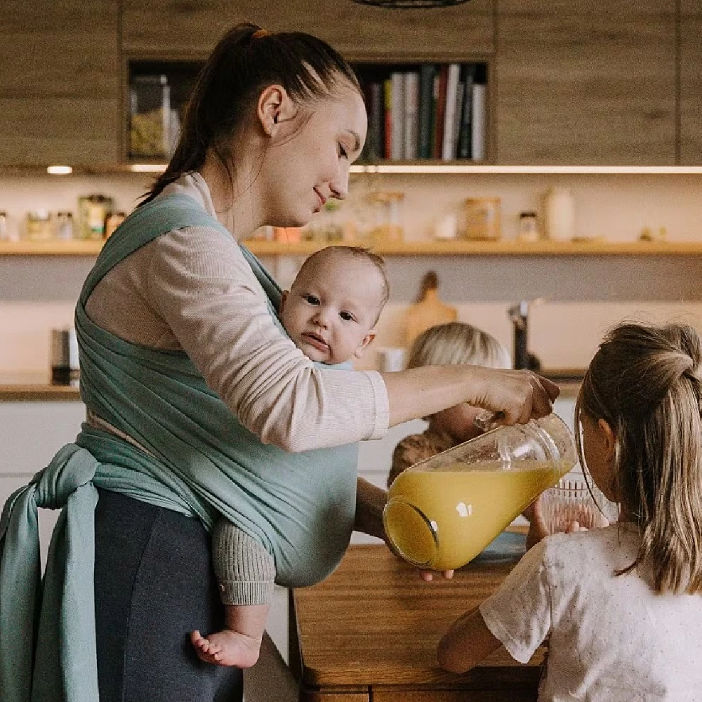 Tutti Bambini Boba Wrap Serenity Sea Mist - Image 7