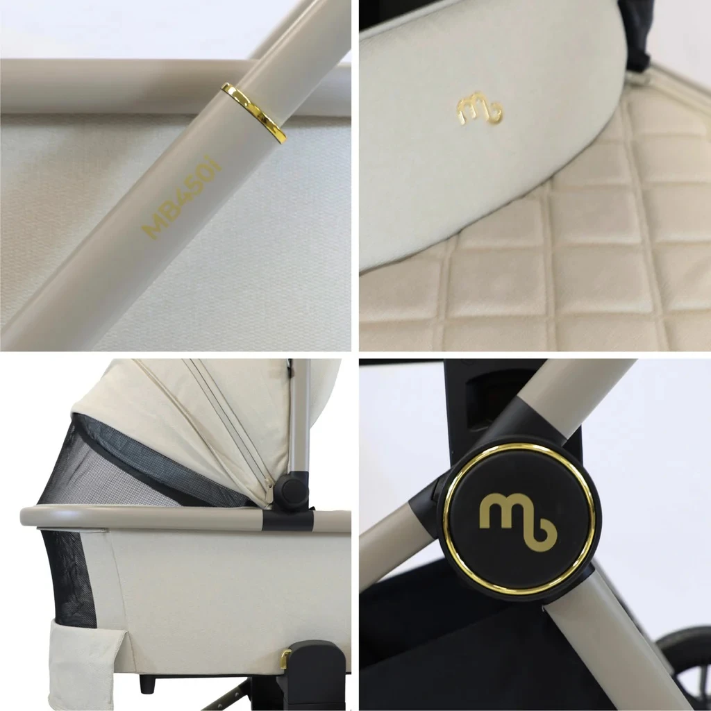 My Babiie MB450 2-in-1 Pushchair/Carrycot β Ivory - Image 7