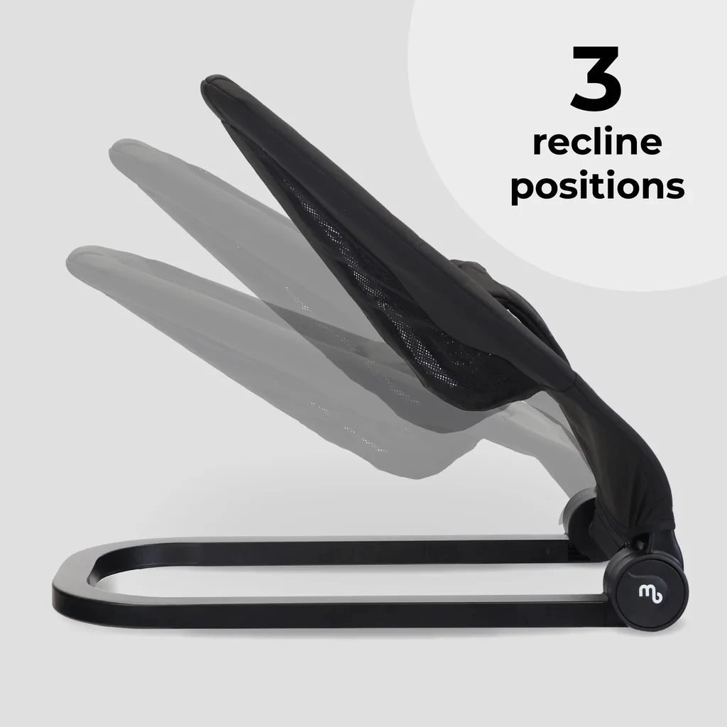 My Babiie Reclining Baby Bouncer – Black - Image 4