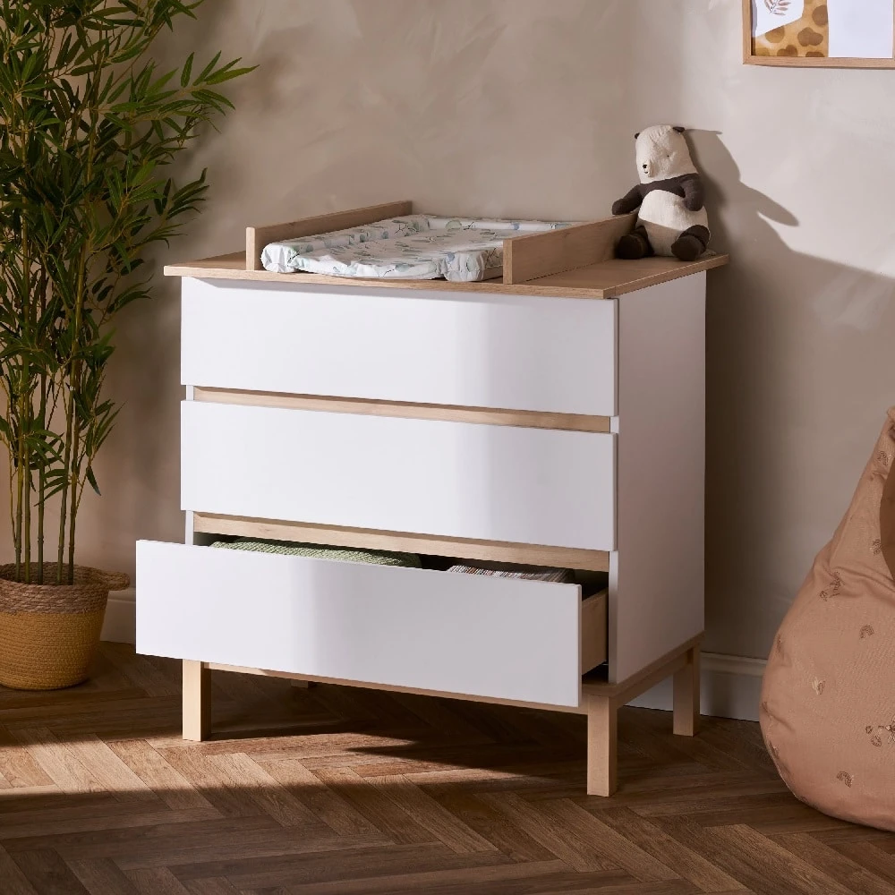 Obaby Astrid 4in1 2 Piece Nursery Room Set/Shelf β White - Image 3