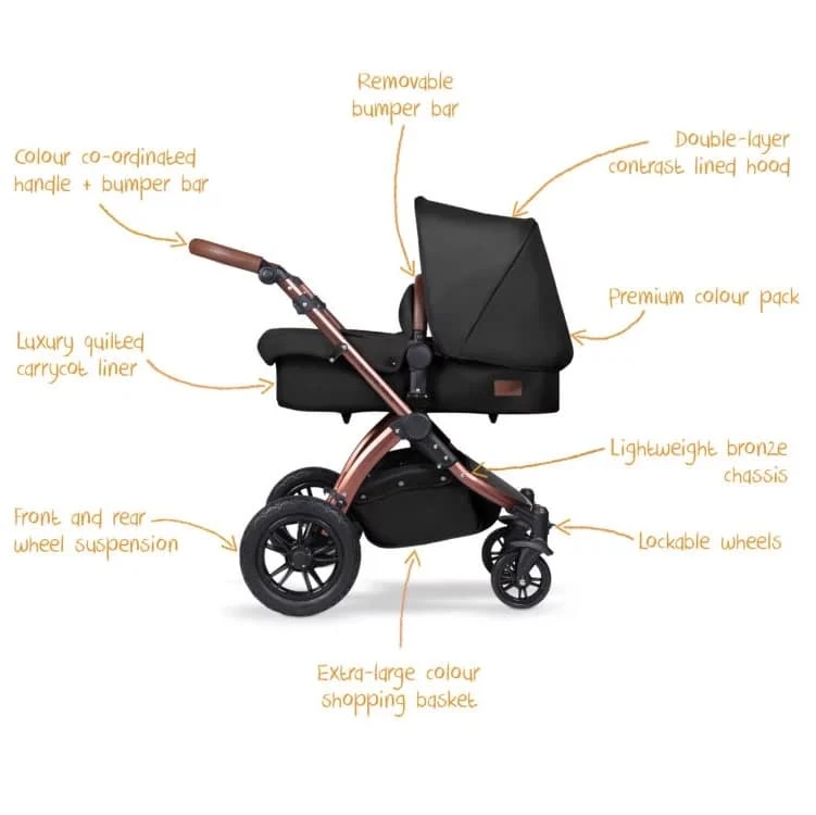Ickle Bubba Stomp V4 All In One I-Size Isofix Travel System β Midnight Bronze - Image 4