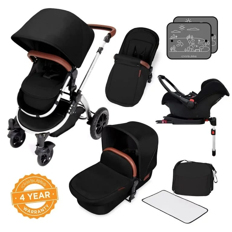 Ickle Bubba Stomp V4 All In One I-Size Isofix Travel System β Midnight Bronze