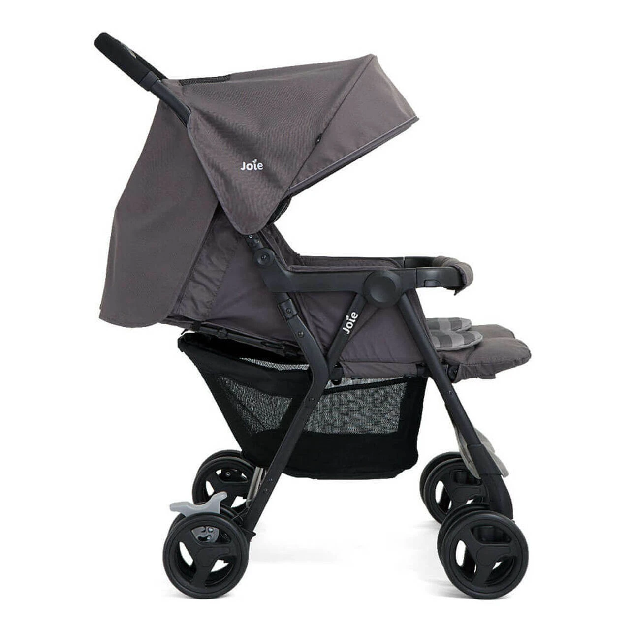 Joie Aire Twin Stroller Dark Pewter With 2 Footmuffs - Image 6