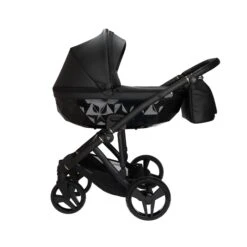 Junama Classic 2 In 1 Pram – Classic Black
