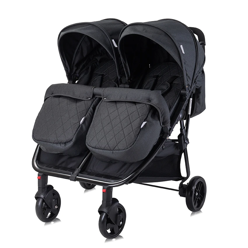Lorelli Duo Twin Stroller β Black