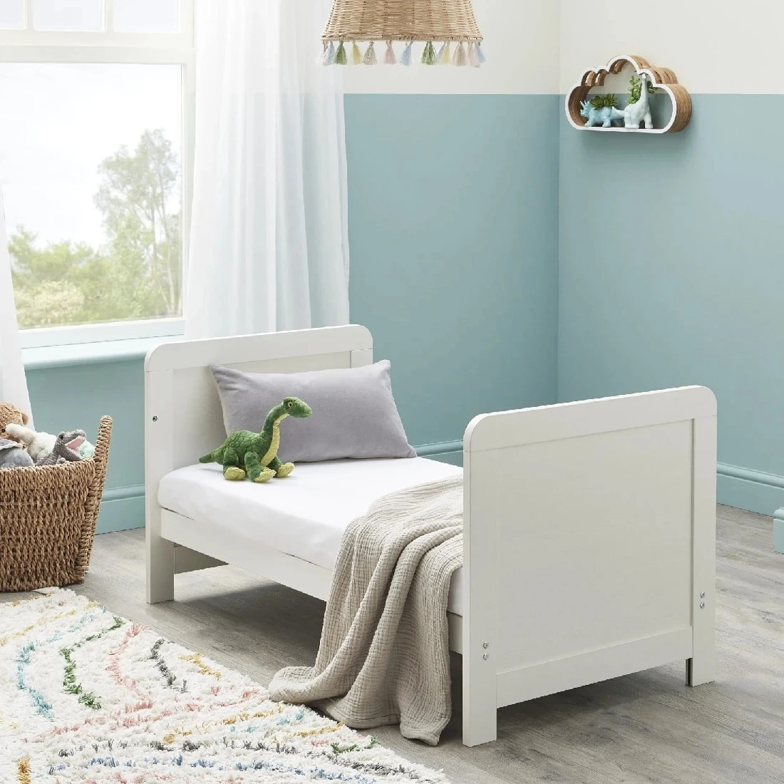 Babymore Caro 4-1 Cot Bed β White Wash - Image 3