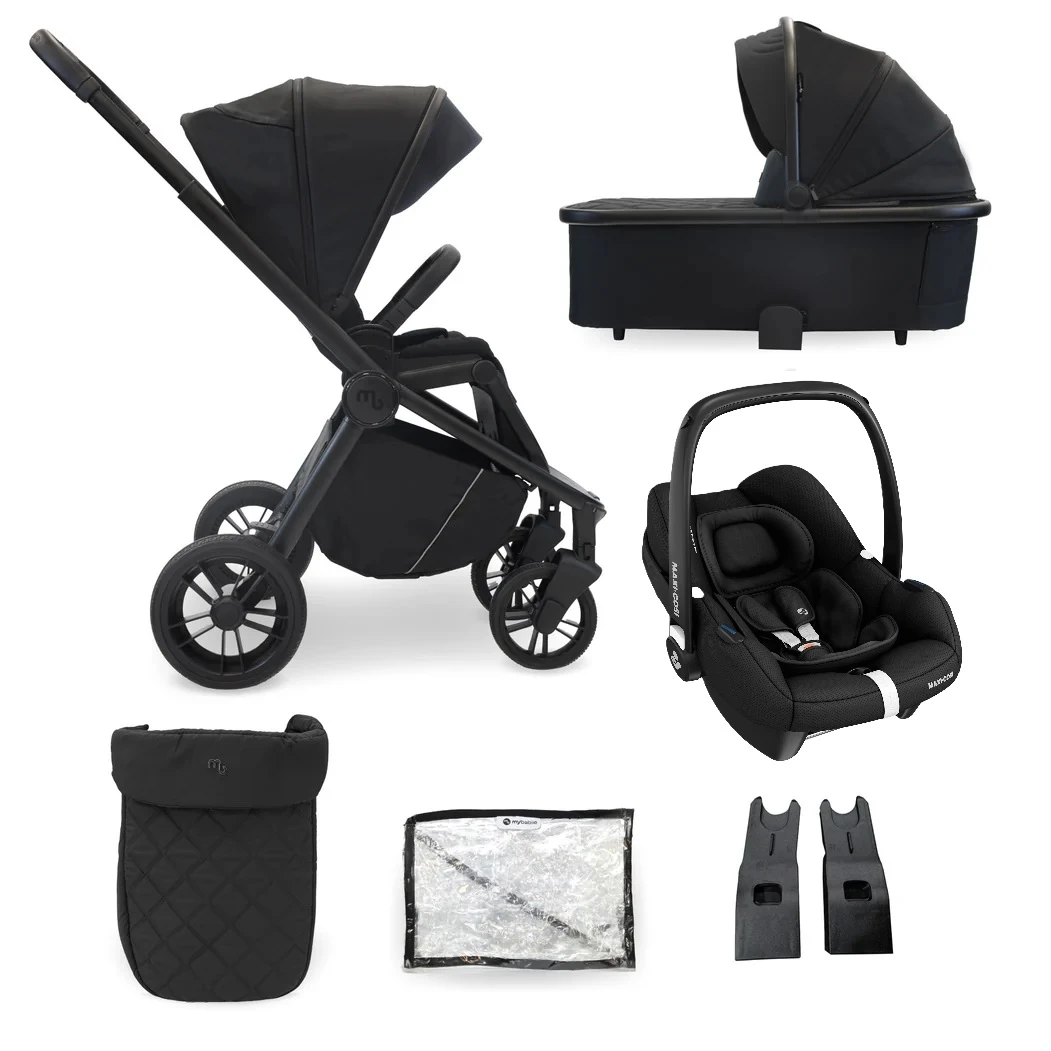My Babiie Travel System With Cabriofix Car Seat – Black