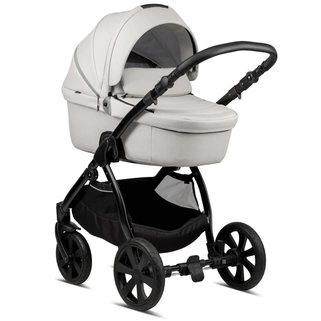 Noordi Fjordi Leather 2 In 1 Pram β Cloud - Image 4