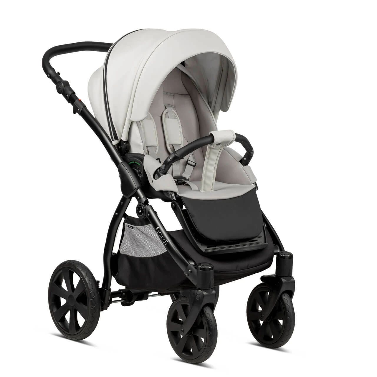 Noordi Fjordi Leather 2 In 1 Pram β Cloud - Image 7