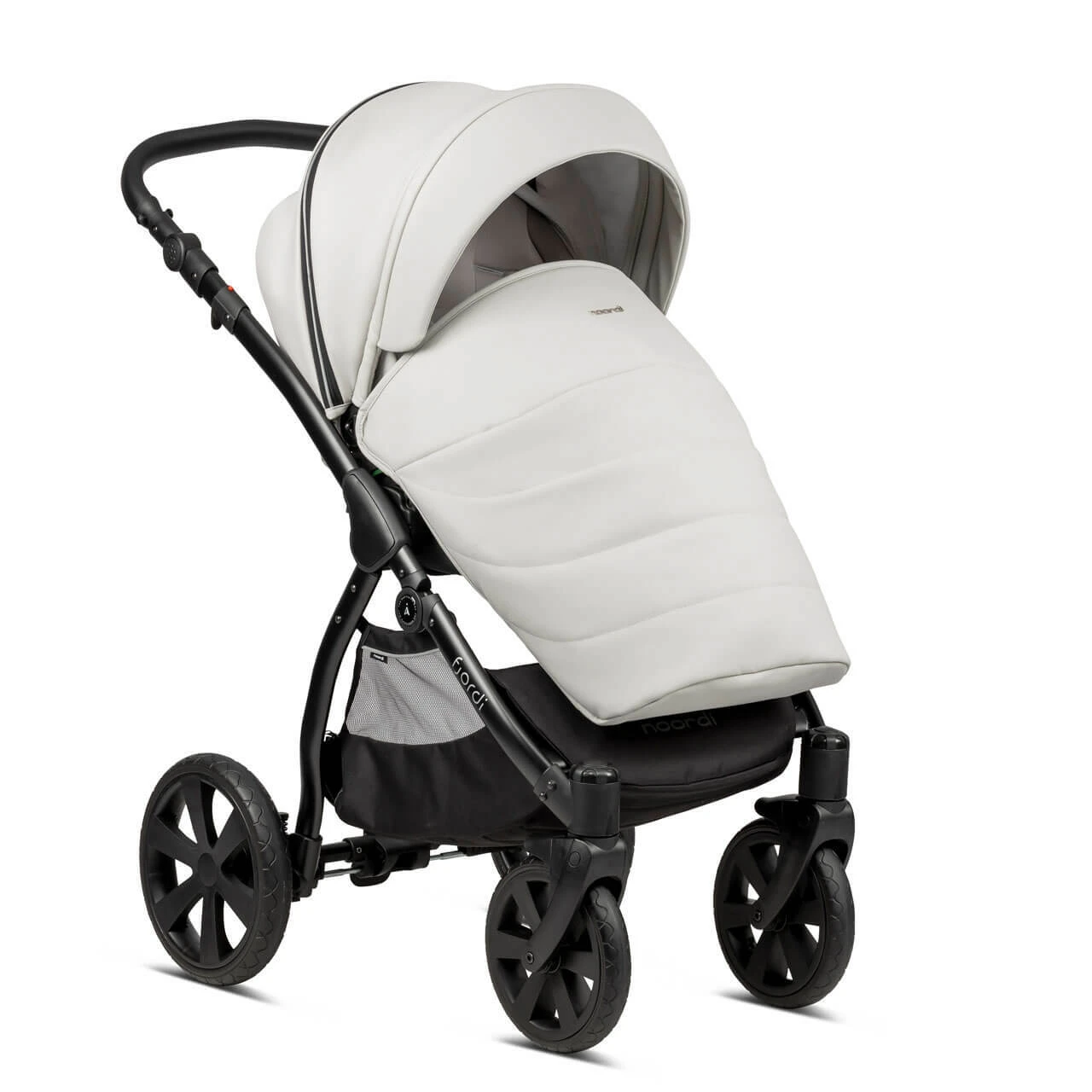 Noordi Fjordi Leather 2 In 1 Pram β Cloud - Image 8