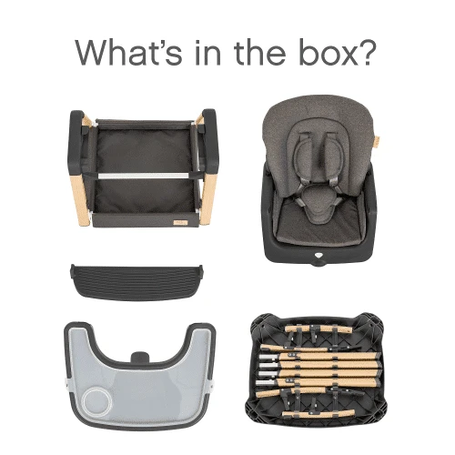 Tutti Bambini Nova Highchair β Grey/Oak - Image 8