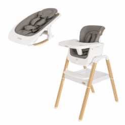 Tutti Bambini Nova Highchair/Rocker Package β Oak/White