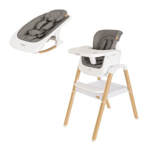 Tutti Bambini Nova Highchair/Rocker Package β Oak/White