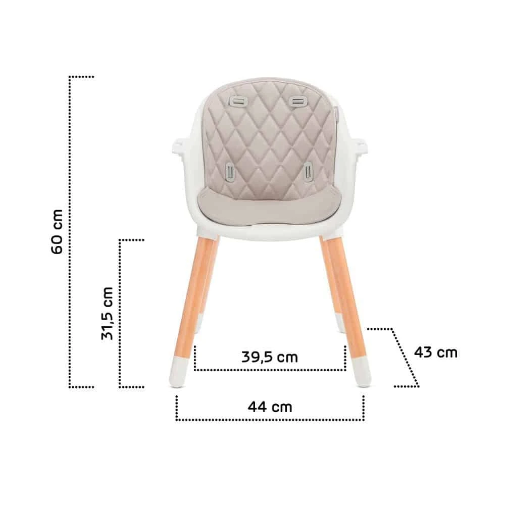 Kinderkraft Sienna Grey High Chair - Image 12