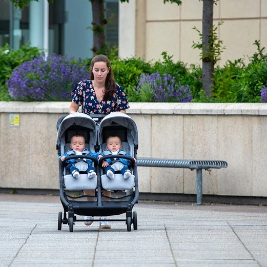 Red Kite Push Me Dubl With Footmuffs β Stone Grey - Image 6