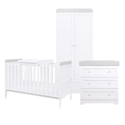 Tutti Bambini Rio 2 Piece Nursery Room Set β White Dove Grey - Image 2