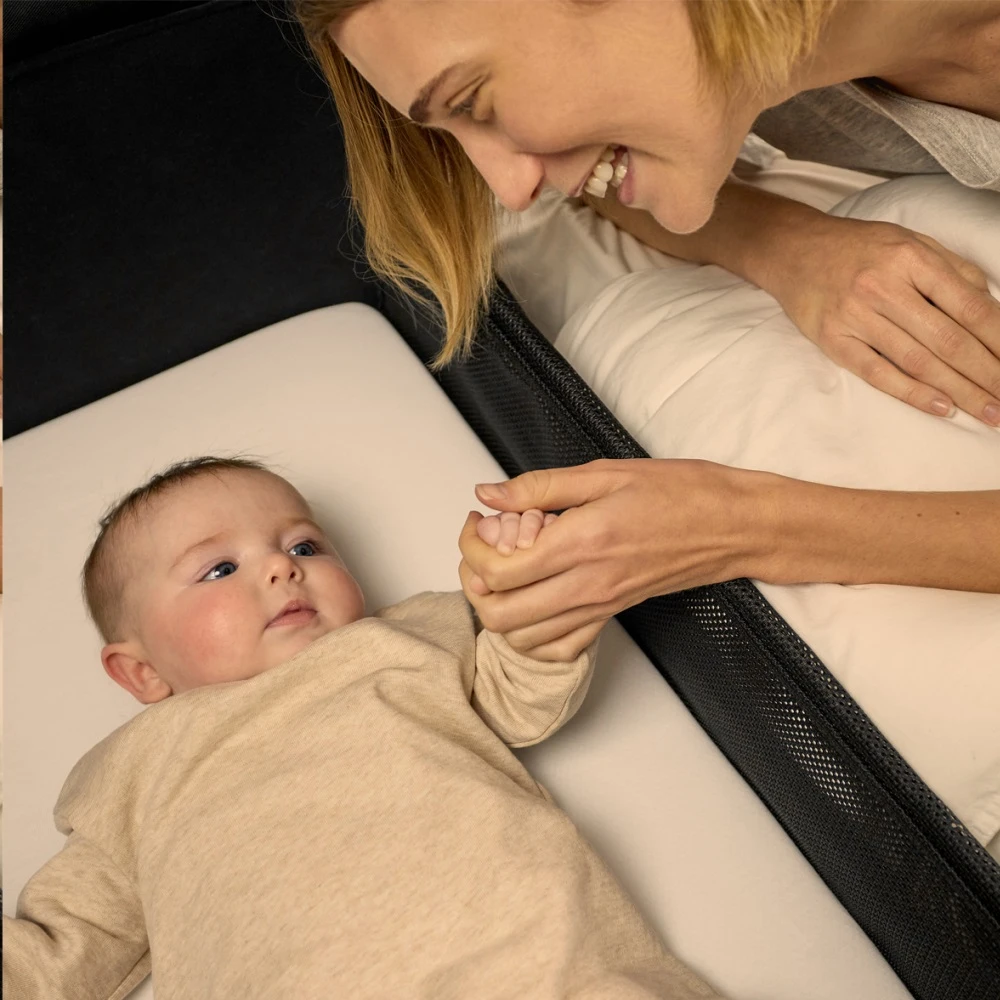 SnuzPod Studio Bedside Crib With Mattress Brooklyn Graphite - Image 5